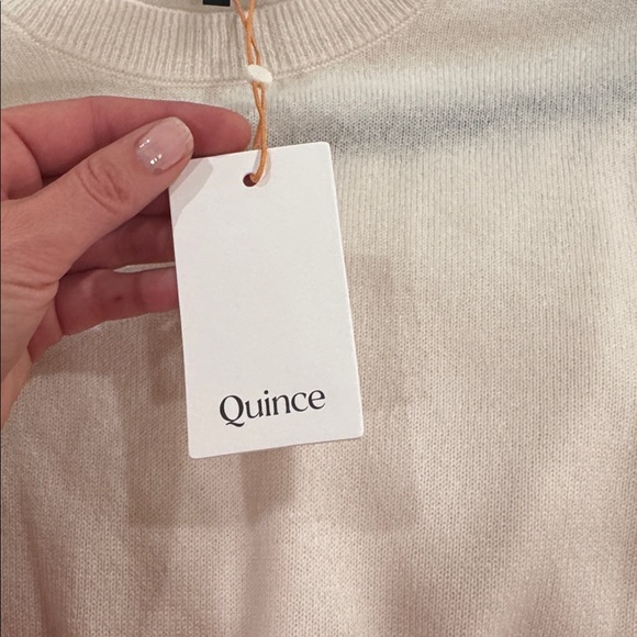 Quince Ivory Cashmere Sweater New with Tags - Picture 5 of 5
